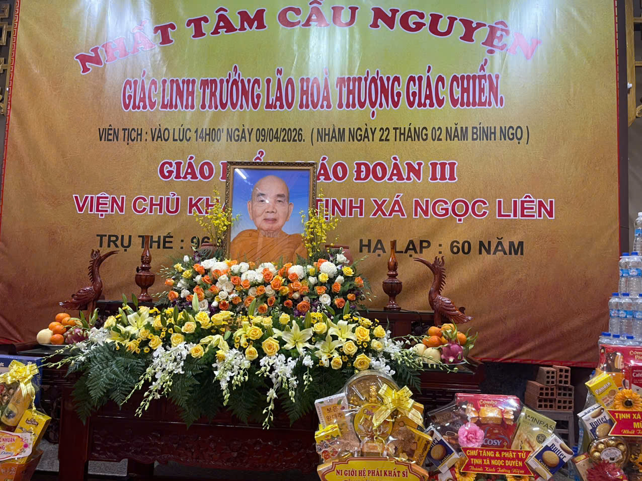 An Nhơn Đông: Lễ nhập kim quan Hòa thượng Thích Giác Chiến